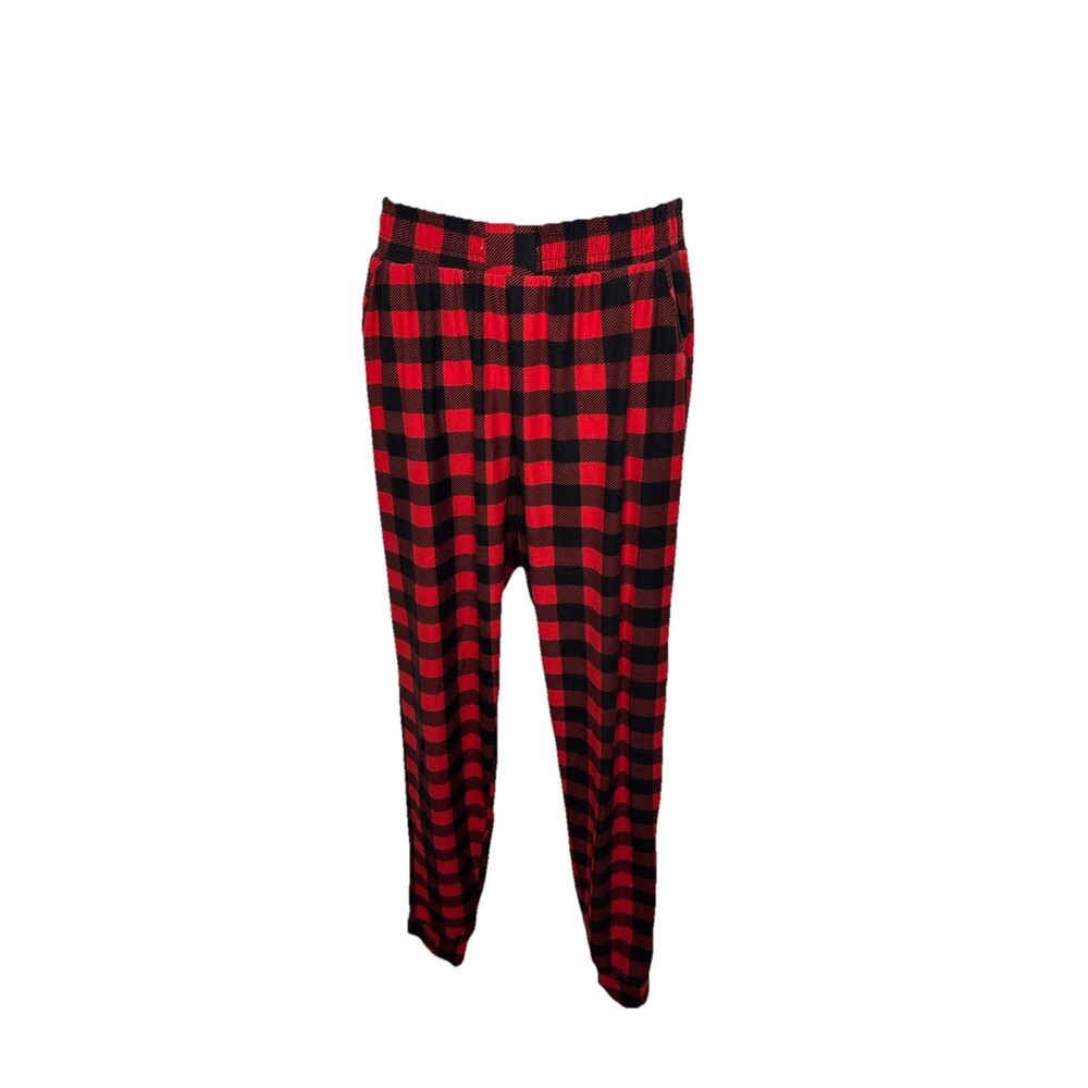 Unisex L Red Pink Tie Dye Lounge Jogger Pants Cozy Soft Casual
